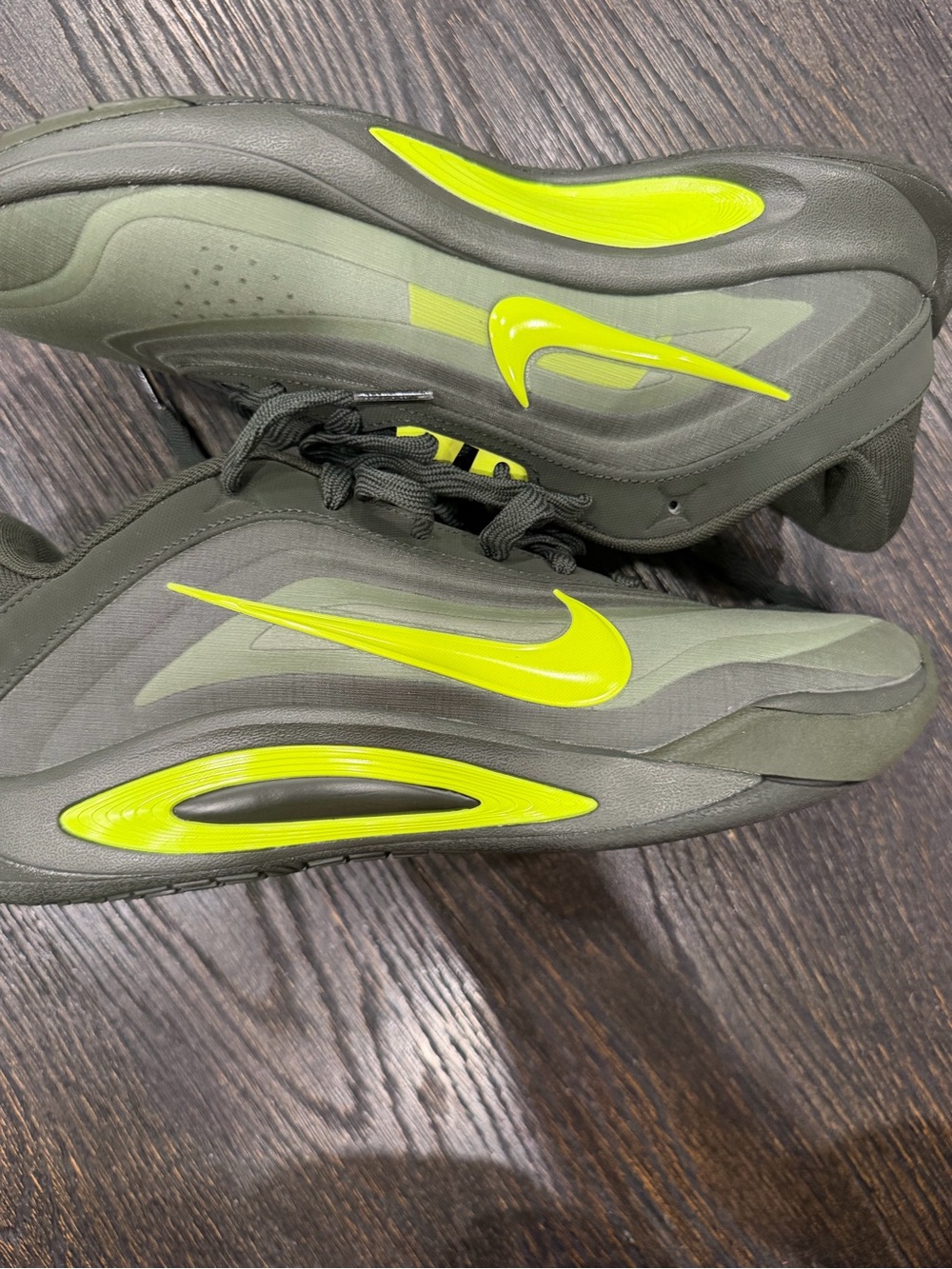 Women’s Size 10.5- Nike A'One Sequoia Black Green Volt